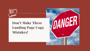 landing page copy mistakes