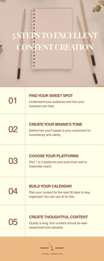 5 steps to excellent content creation